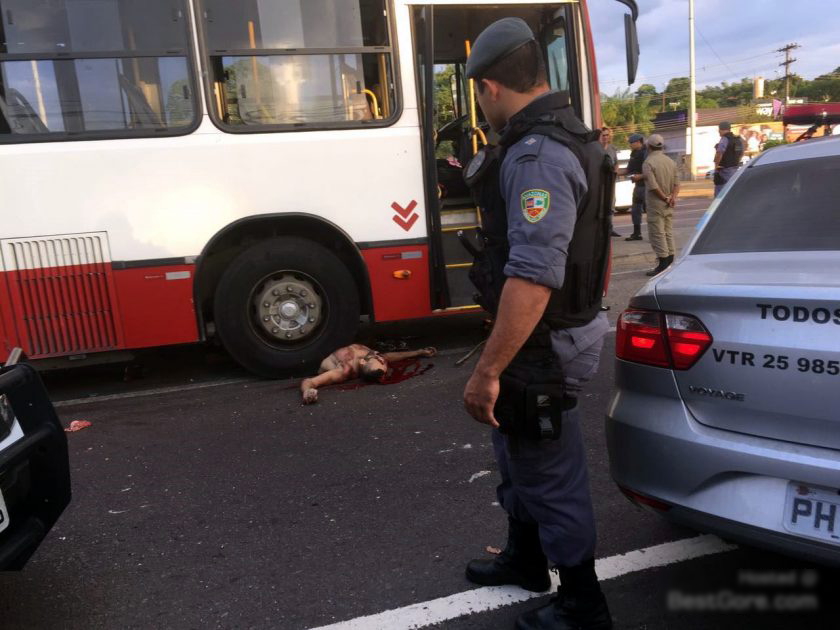 【閲覧注意】大型バスに轢かれた人間の体がコレ。(画像)・4枚目