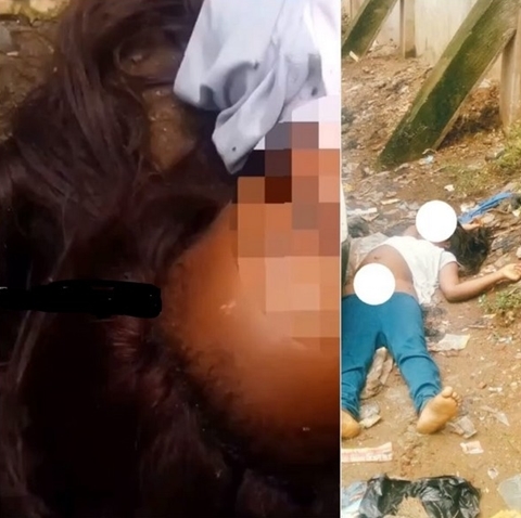 【遺体注意】ナイジェリア　黒魔術の儀式で殺された女性、街角に打ち捨てられた遺体がムゴい・・・・・(画像)・1枚目